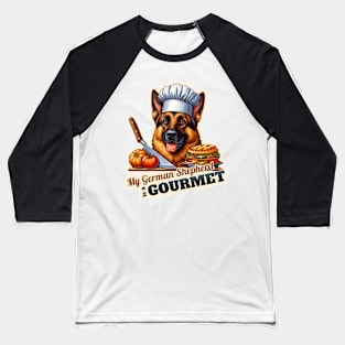 German Shepherd  Chef Baseball T-Shirt